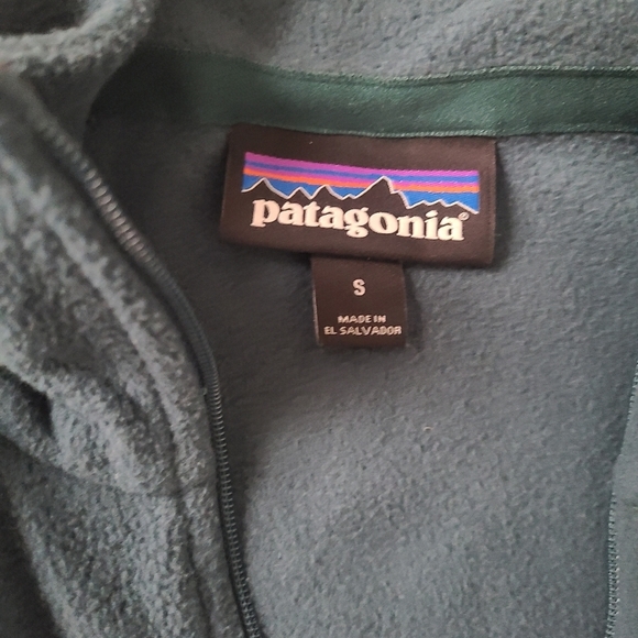 EUC Patagonia 1/4 Fleece Zip in Teal size Small - Picture 4 of 4
